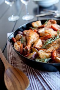 Slow Roasted Chicken Cacciatore with Potatoes and Carrots